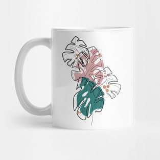 Monstera leaves Mug